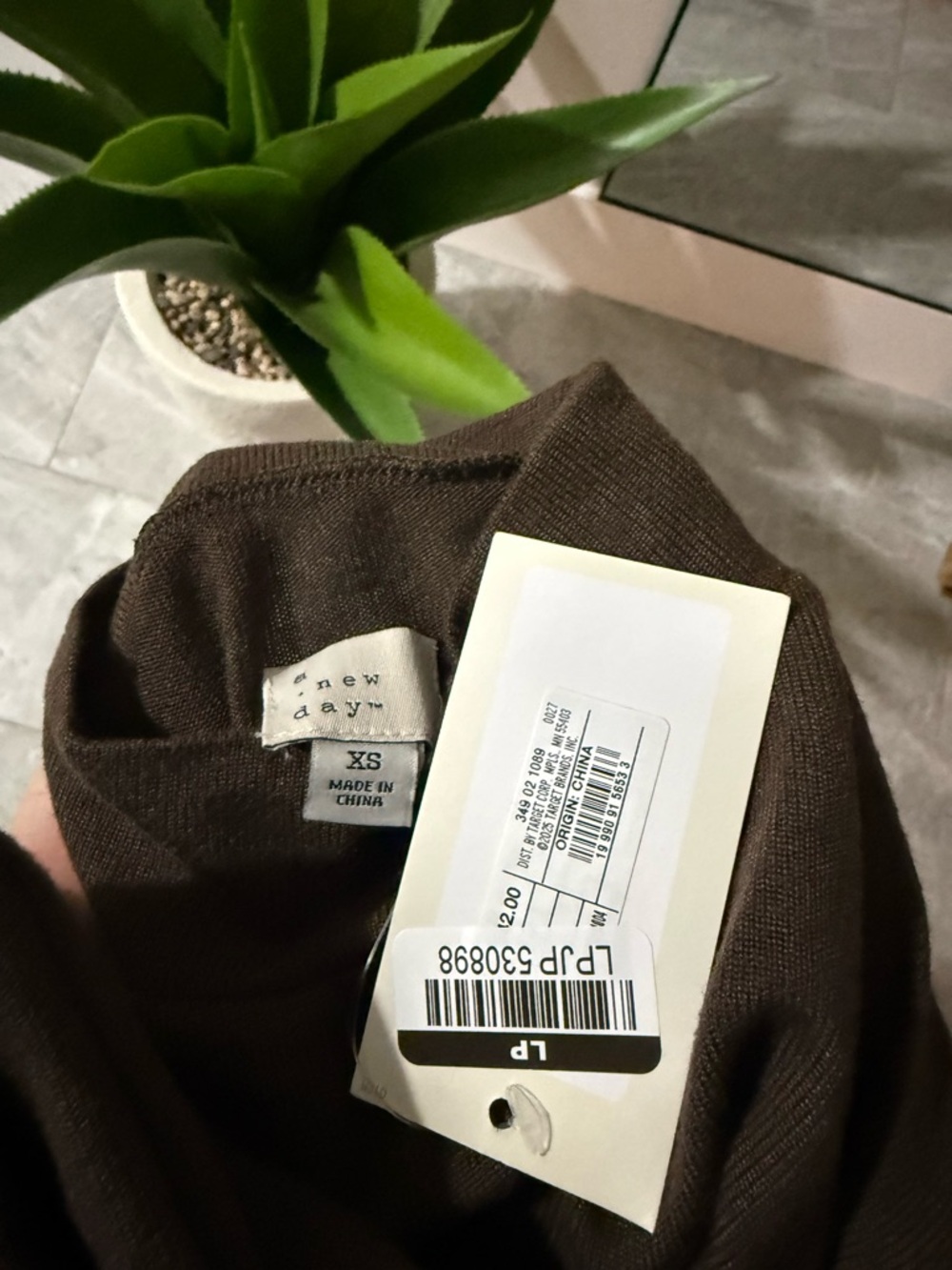 a new day Brown Long-Sleeve Mock Neck Maxi Dress - Picture 3 of 3